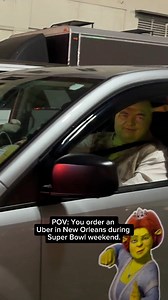Just another normal Friday night in New Orleans. Book my guy @nola_shrek_mobile anytime you’re in the city and secure a spot in the swamp! ⚜️🍻 #neworleans #superbowllix #shrek #uber #fyp #whodat #nfl | The Gaming Grunt