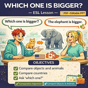 ESL Comparatives & Superlatives: Bigger, Smaller, The Tallest & Comparisons
