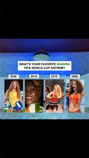 Shakira – The Queen of FIFA World Cup Anthems 👑⚽ (4 Times Legendary)