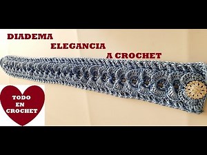 DIADEMA a Crochet FACIL y ELEGANTE