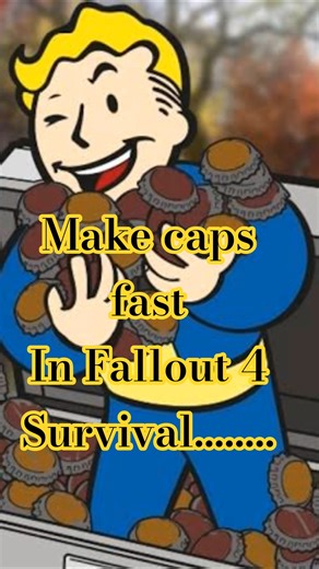 How to make caps fast in Fallout 4. No glitching or cheating! #fallout4 #gamingclips #crashout #meme
