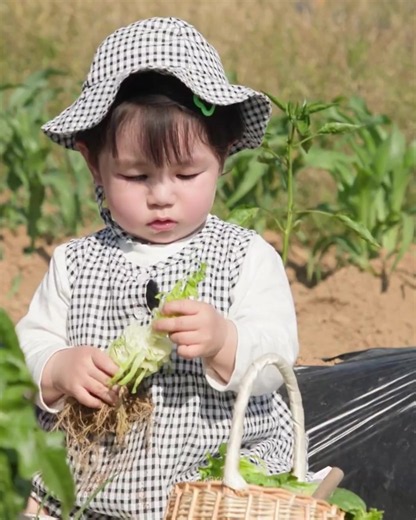 Farmer Haru 🥬🐥 cr: KBS 슈돌 (The Return of Superman) . . . #haru🦁 #shimharu #haru #슈돌 #심하루
