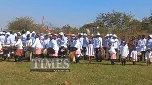 Members of Nazareth Baptist Church (Shembe) showcasing their dance moves at the Ludzidzini Royal Residence arena. | Times of Eswatini