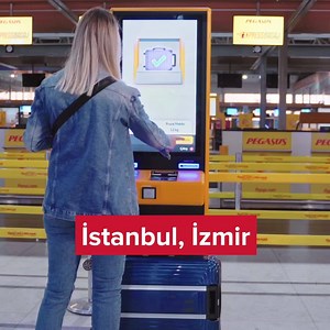 İstanbul Sabiha Gökçen Havalimanı’nda temassız seyahatin vazgeçilmezi olan Pegasus Express Bagaj kioskları, İzmir Adnan Menderes Havalimanı ve Milas Bodrum Havalimanı’nda! 😍 | Pegasus Hava Yolları