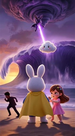 Die Welle kommt! 😱 Luno rettet Denissa! 🌊🐰🔥