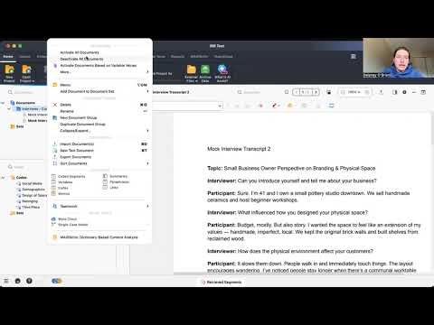 Setting up files for IRR in MaxQDA
