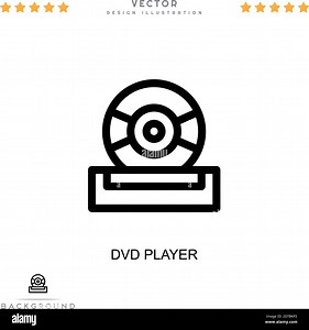 Dvd player icon. Simple element from digital disruption collection. Line Dvd player icon for templates, infographics and more Stock Vector Image & Art - Alamy