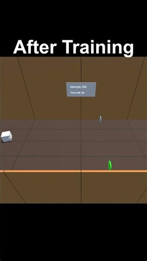 AI Learns to Clear Rooms (Before vs After Training)