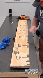 What do you think of how this turned out? Making a 6' growth chart project on the Stepcraft M.1000 CNC machine. The plans for this project are available on our website, item no. GROWTH_CHART. - - - - - - - #TeamTOOLSTODAY - - - - - - - I started out using the Amana Tool #46200-K 1/8" diameter Spektra™ coated downcut bit from @toolstoday. I started by applying Oramask 813, item no. ORA813 available on our website. - - - - - - - RPM: 18,000 Feed Rate: 60ipm Plunge Rate: 30ipm Max Depth of Cut: .06