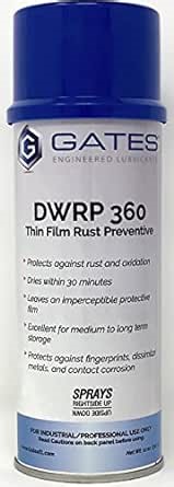 Gates Engineered Lubricants Multi-Use Spray Lubricant & Rust Preventative Solution - Rust Solution & Protection - 11oz - 12 Pack