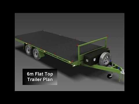 TRAILER PLANS - 6m Flat Top Trailer Plan - www.trailerplans.com.au