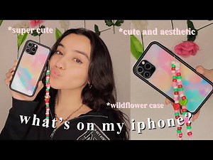 what's on my iphone 12 pro max!! my most used apps + organized *cute and aesthetic 🪴