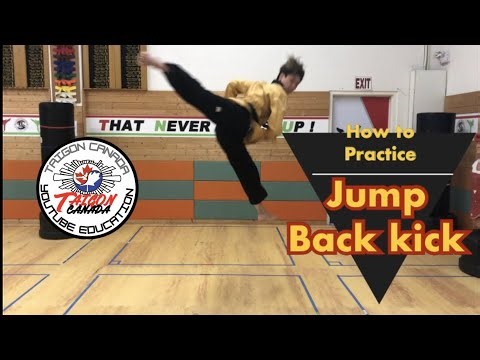 How to practice Jump back kick #taekwondo #jumpbackkick #태권도 #뛰어뒤차기 #태권도잘하는법 #태권도연습