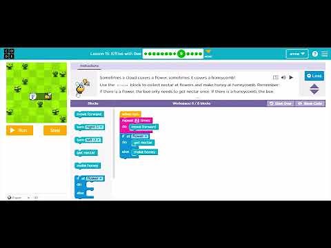 Lesson 15 ! IF Else with Bee - Complete Solution of Lesson 15- Express Course - Answers.