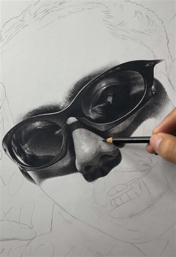 Art Process Preview: Drawing Flow G as Rapstar