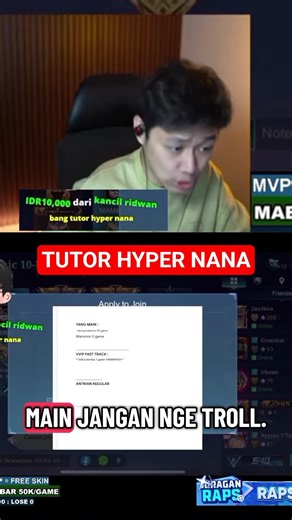 TUTORIAL HYPER NANA #mobilelegends #jejeadriel #shorts