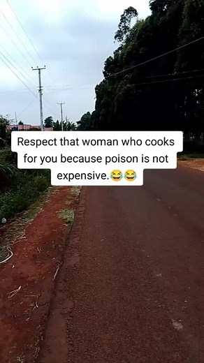 #peace Respect that woman who cooks for you because poison is not expensive.