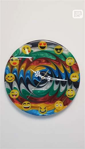 This Clock Has 12 Emojis Instead of Numbers – Limited Edition Clock Art