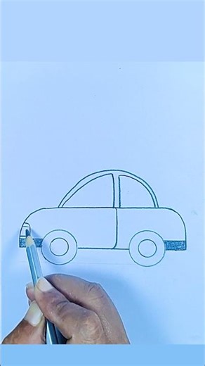 How to Draw a Car Step by Step #Shorts #drawing #art #satisfying #cardrawing