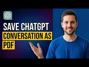 How To Save ChatGPT Conversation As PDF (2026 Easy Guide)