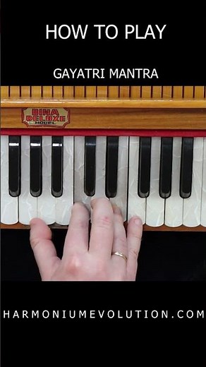 How to play "Gayatri Mantra" - Harmonium tutorial, lesson, class, course