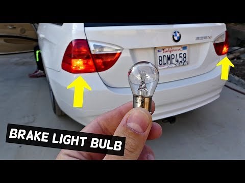 HOW TO REPLACE REAR BRAKE LIGHT BULB ON BMW E90 E91