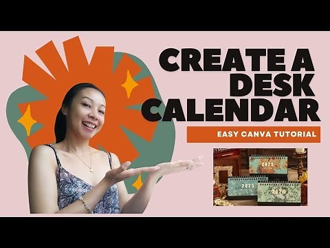 Design a STUNNING Desk Calendar in MINUTES with Canva!
