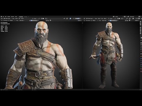 Blender 3.4 - God of War - DONE