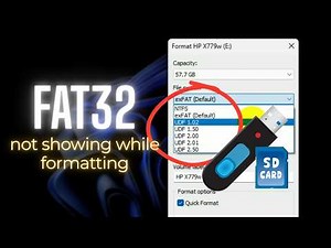 Fix USB Not Formatting in FAT32 | FAT32 Format Not Showing | FAT32 Format Option Missing (2026)