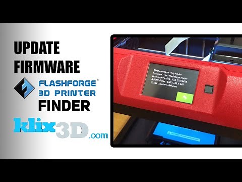 FlashForge Finder – Update Firmware
