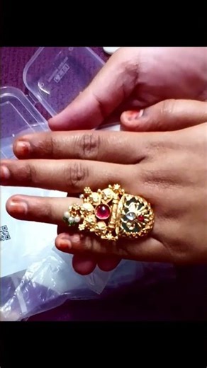 Kashmiri Ring Review ✨ Ethnic Jewelry Under Budget #youtubeshorts#viral#meeshojewel#ring#haul#unbox