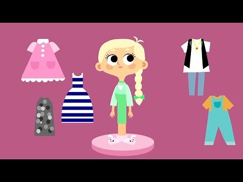 Cartoons For Girls - Lisa's dresses - At the playground - Animation For Kids