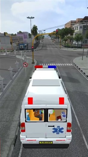 ambulance trofic mod in bus simulator indonesia me #bussid #ambulancegames #shorts