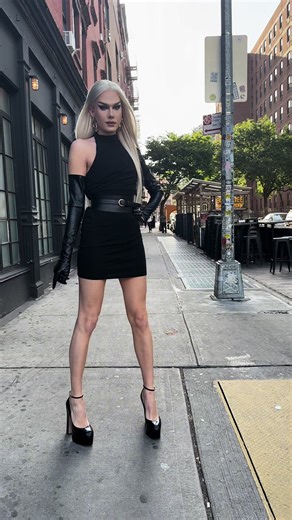 Glamorous Drag Queen Catwalk in New York City