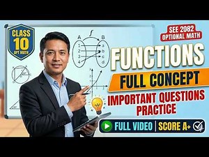 Class 10 Opt Math | Functions | Important Questions Practice | Full Concept | SEE Optional Math