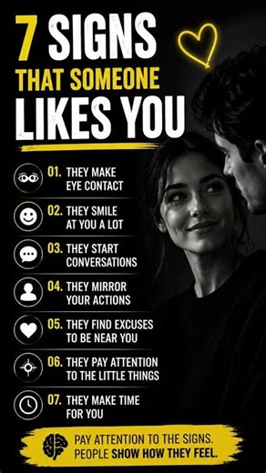 7 Signs Someone Likes You (They Can't Hide These) | Psychology Facts