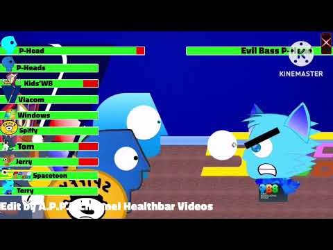 A PBS P-Head PARODY - Evil Bass P-Head Final Battle with Healthbars