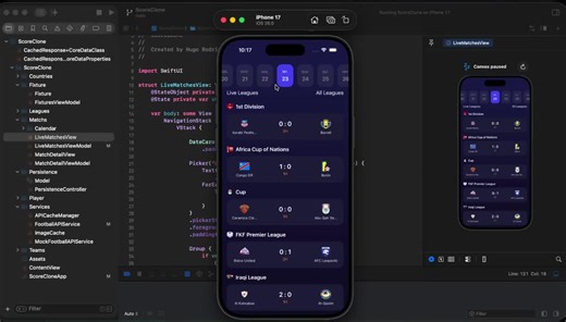 Live Football Matches Screen with SwiftUI + MVVM Architecture | Hugo Rodrigues Soares posted on the topic | LinkedIn