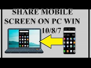 Share Mobile Screen on PC Windows 10/8.1/8/7 Super easy ! | asks academia |