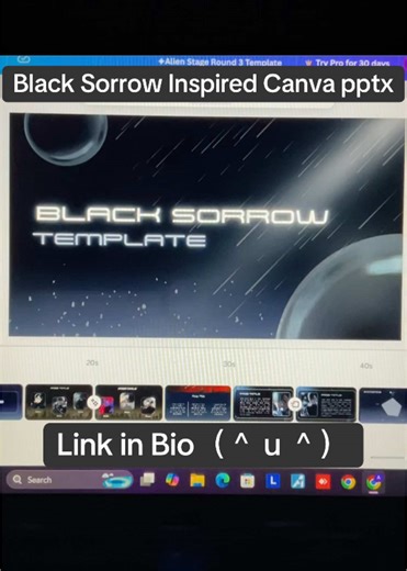 Buy Black Sorrow Inspired Canva PowerPoint Template