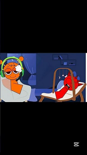 SPRUNKI BABY CRYING 😭 Oren is smart … 😉 #sprunkiincredibox #animation #sprunki