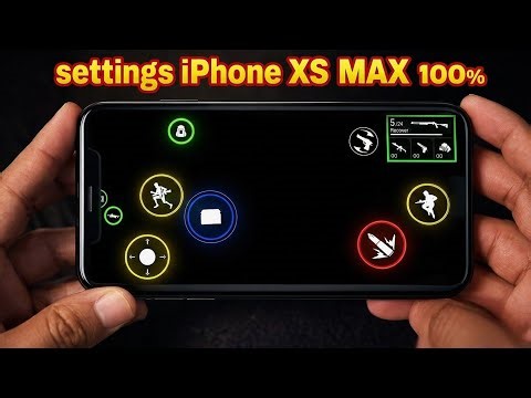 Best Free Fire Settings iPhone XS Max (100% Headshot)