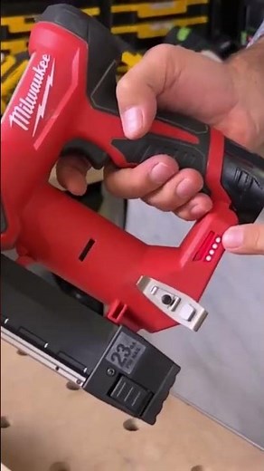 I love using the Milwaukee M12 pin nailer. #milwaukee #tools #carpentry