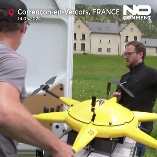 Parcel delivery by drones trialed in France