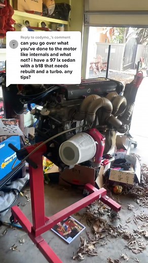 Replying to codymo_ FULL b18 mod list #b18 #build #turbo | B18 Engine Build