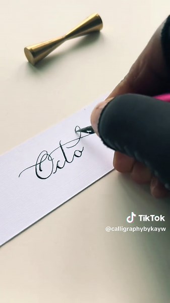 Autumn Cursive Handwriting Tutorial