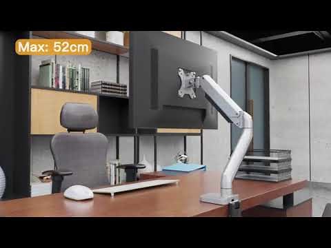 ErGear Support Écran PC pour 13"-32" LCD/LED Conception Réglable Articulé Ergonomique