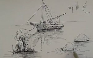 【干货】【钢笔速写·Alphonso Dunn】如何画水中的倒影