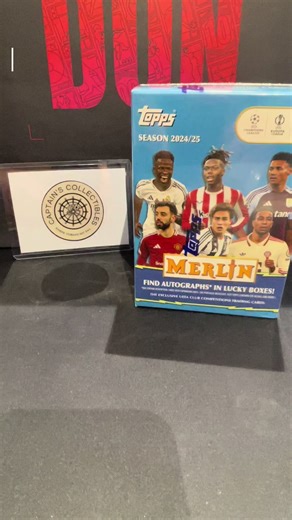 Ripping a newly released Merlin blaster in store at the Fanatics Store in London! Will it be some first box magic? Take a watch to find out! #Football #Soccer #Merlin #SportsCards #FYP @Topps @Topps_UK @Fanatics