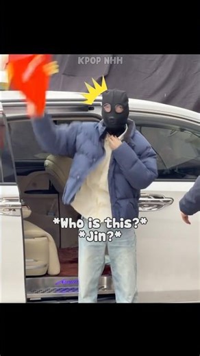 Masked Lookalike Vs Real Jin 😂 Wait For The End 😂 #shorts #bts #jin